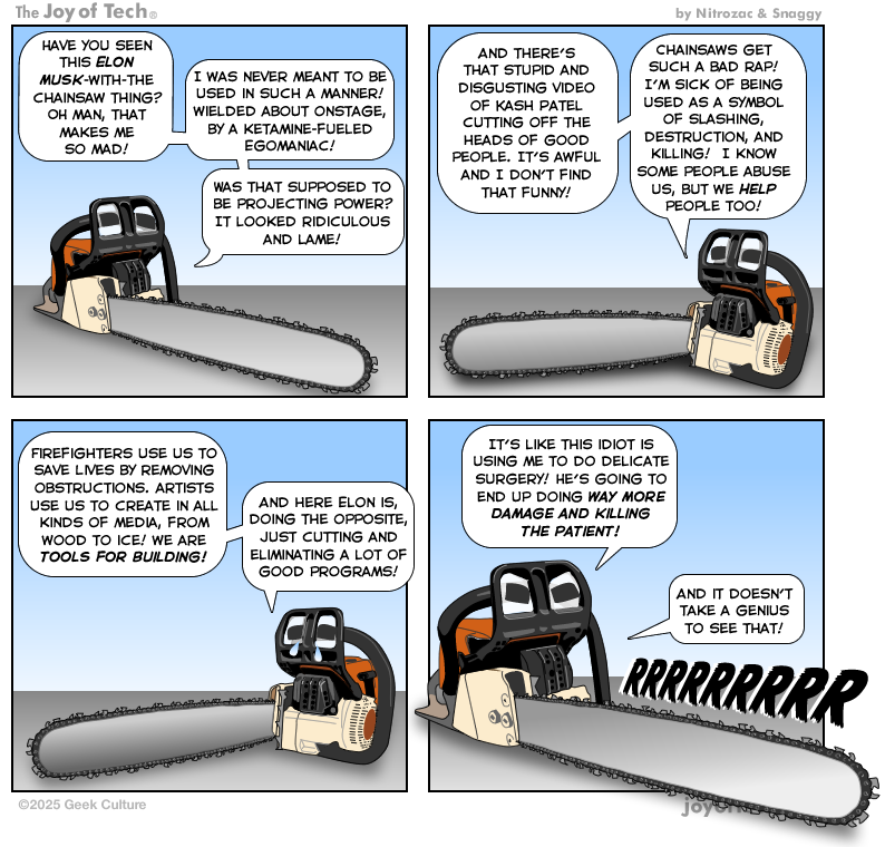 Emotional chainsaw!